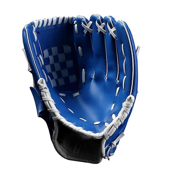 1 st 10,5 tum Förtjockad Infield Pitcher Basebollhandskar Softbollhandskar Infielders Handske för Barn Män Kvinnor Ungdomar Sport (Blå)