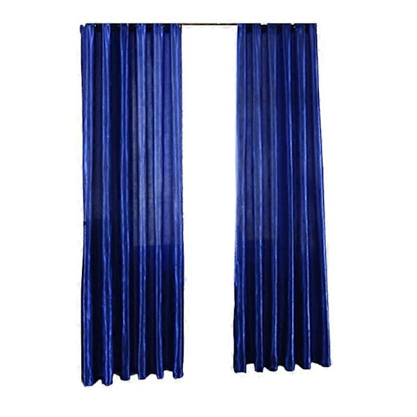 Fönstergardin Luktfri Bekväm Stånggenomföring Gardin Rumsmörkläggande Fönstergardin för Sovrum Blue 100cmx250cm