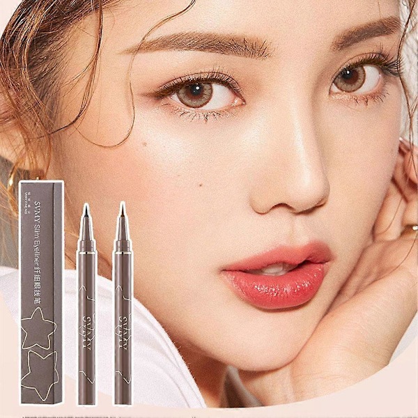 Nopeasti kuivuva vedenkestävä ja tahraton 001 mm ohut nestemäinen eyeliner black