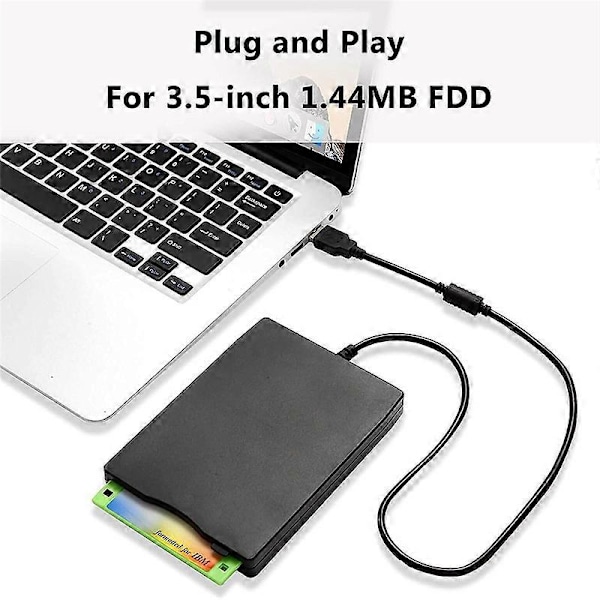 USB Diskettläsare 3.5 tum för 7 8 2000 XP Vista PC