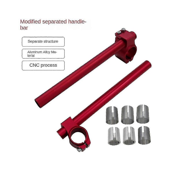 Universal 275mm Motorcykelstyre Justerbart Clip-On Gaffel Separat Styre Universal Inom 3