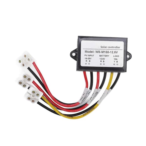 MPPT Solar Controller 150W 10 12V Anti Backflow 24 Timers Belastningsudgang Solar Charge Controller til Lys E Cykel Panel WS M150 12.6V Normalt Åben