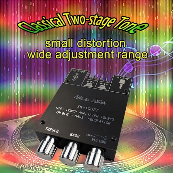 DC 12-24V 100W 100W Bluetooth 5.0 Subwoofer