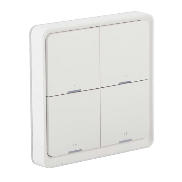 Trådløs Scene Switch Intelligent 4-vejs Panel Vægafbryder Mobiltelefon APP Kontrol til ZigBee