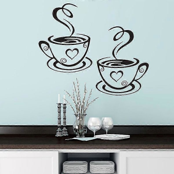 Cafe Tea Stickers S Konst Vinyl Dekal Kit Restnt Pub R2st