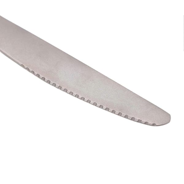 Titanium Bestick Utomhus Camping Servis Portabelt Flatware för Backpacking Vandring och Picknickkniv
