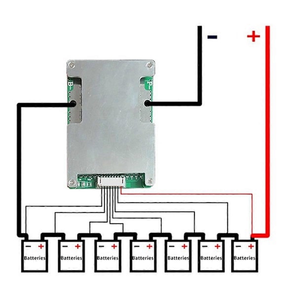 24V 50A Lithium Batteribeskyttelseskort med Strømbatteribalance
