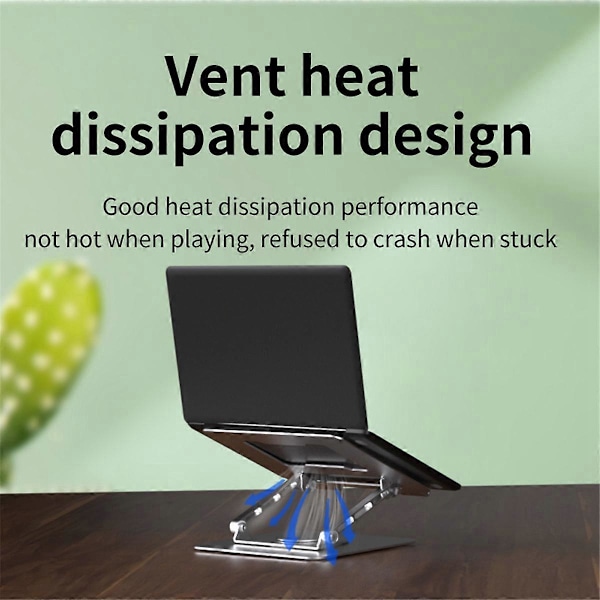 Laptopställ Justerbart Tabletställ Aluminiumlegering grå