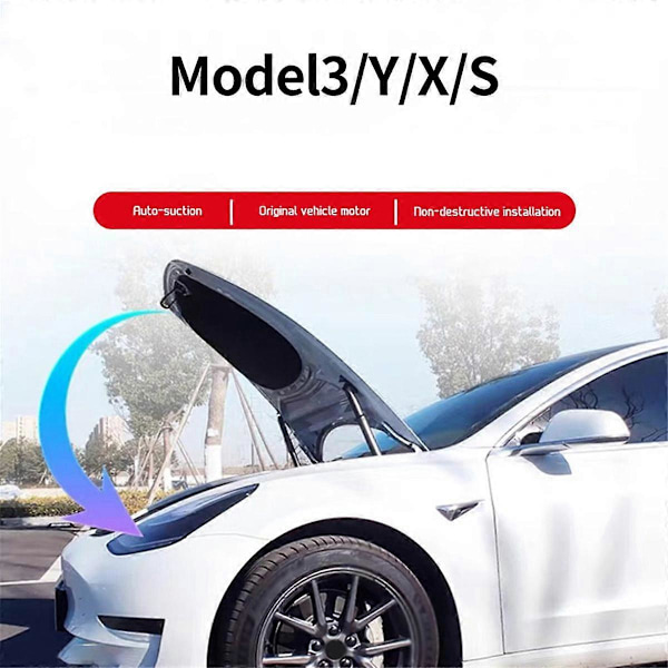 Elektriskt lås för främre reservdelsfack för Model 3 2021-2023, automatisk adsorption, enkel installation
