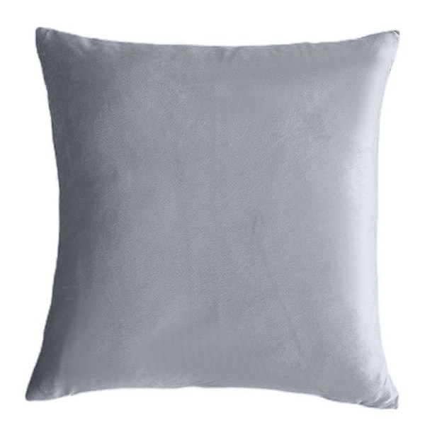 Koristeellinen kiinteä neliömäinen tyynynpäällinen makuuhuoneen autoon Samettinen tyynynpäällinen sohvalle gray