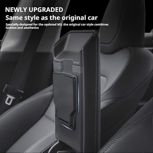 Armstödsbox magnetisk absorptionsbox för Tesla~Model Y Juniper 2025 1pcs