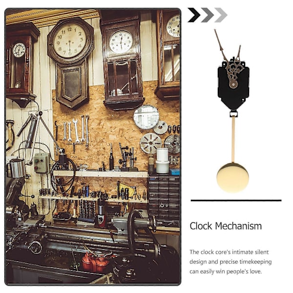 1 Set Tyst Klockrörelse Klockdelar Precision Quartz Klockrörelsedelar