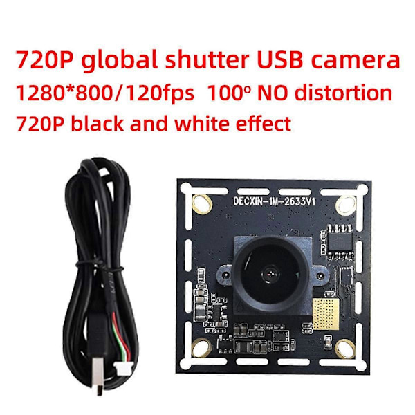 720P Global Shutter Exponering USB Industriell Kameramodul B