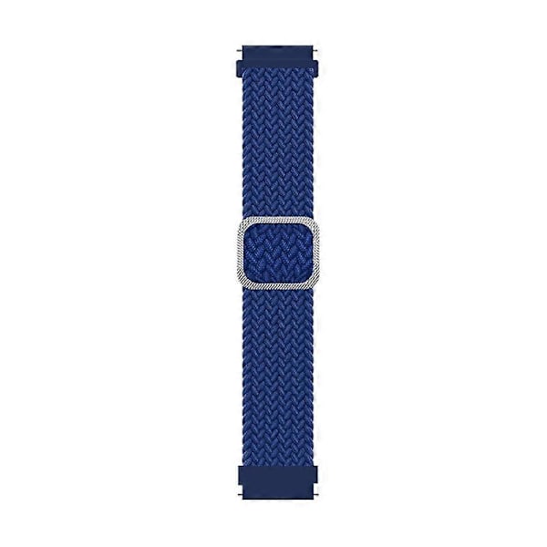 Kellon ranneke joustava säädettävä nylon punottu 20mm/22mm rannekoru rannehihnan vaihto yhteensopiva Samsung Blue 20 mm