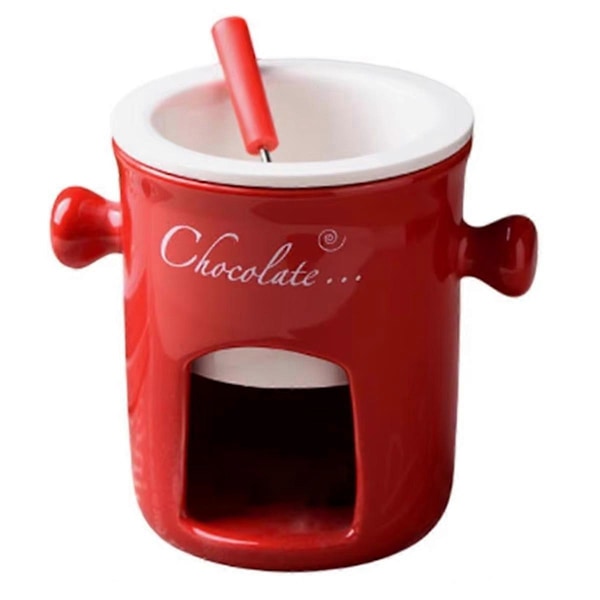 Fondue Muki Keraaminen Suklaan Sulatus Fondue Mukit Punainen