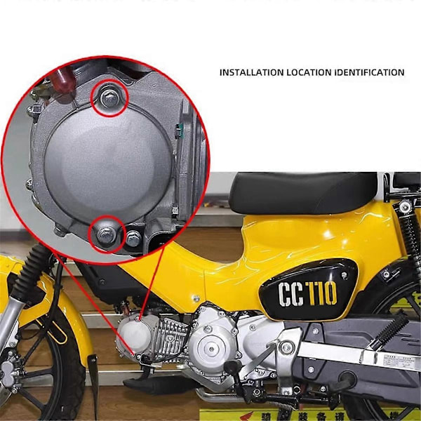 Moottoripyörän läpinäkyvä kytkinlevyn suojus Honda Cross Cub CC110:lle