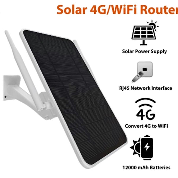 6W 4G Solrouter, 4G Router Soldriven, JP VERSION