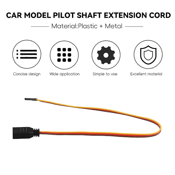 3 st RC Servo JR Kontakt Förlängningssladd för RC Bil Båt Flygplansmodell