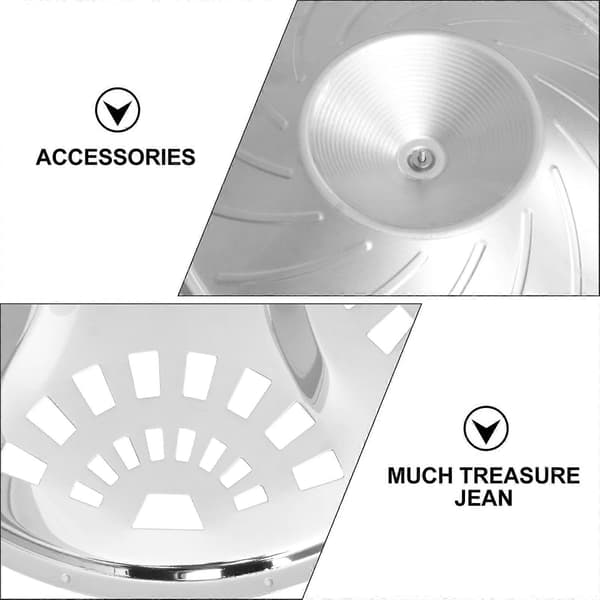 1 Set Resonatorkoner Ljudhålsskärmar Stallstycke Sadel för Gitarrbas F11 (Silver)