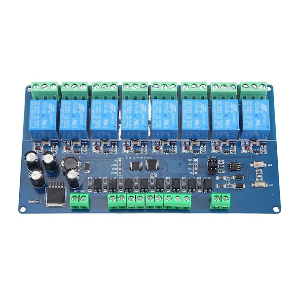Modbus-Rtu 8-kanals Relämodul Modbus RTU 8 Switch Input RS485 Kommunikation TTL