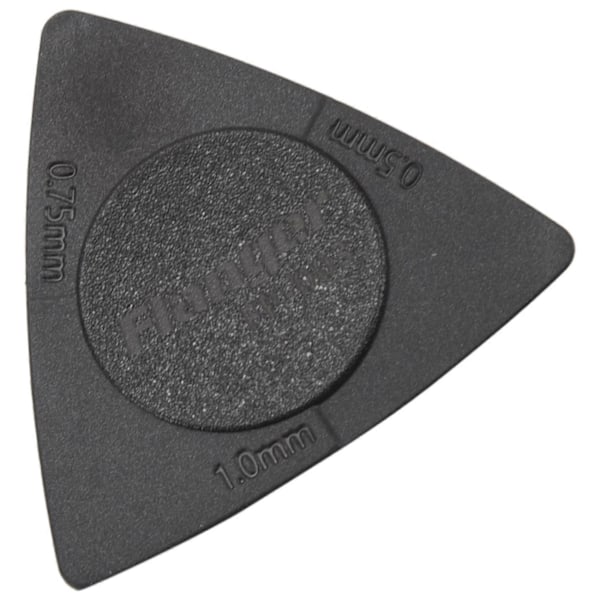 10 st Triangel-gitarrplektrum 1.0 0.75 0.5 mm i PC + ABS Svart