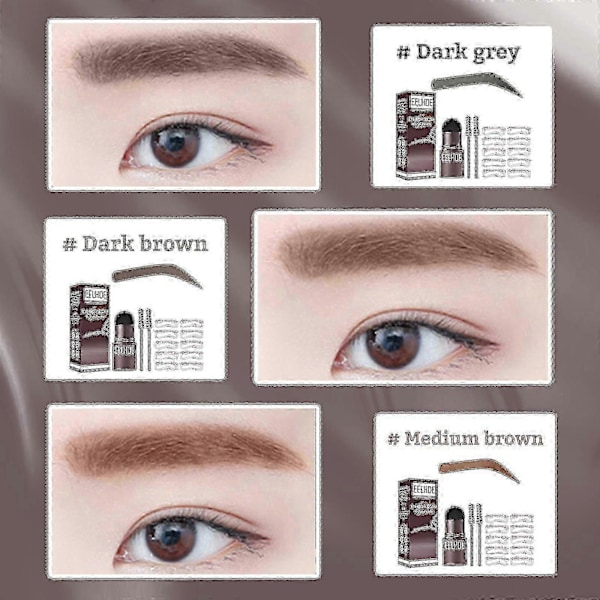 Eelhoe Kulmakarvamuotti Rastas Laiska Kulmakarvojen Täyttö Meikki Kulmakakkujauhe Hiustenrajan Korjauspuuteri Vedenpitävä Ja Hienkestävä Dark Gray