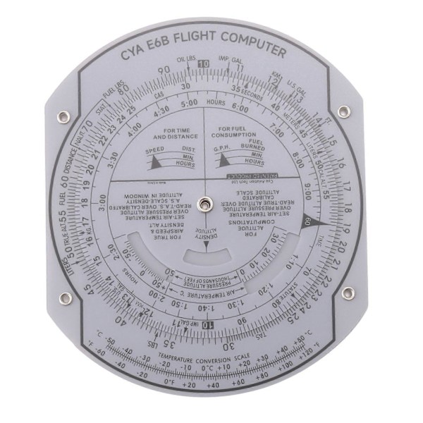 E6B Flight Computer i Plast, Patenterad Flygdator för Piloter