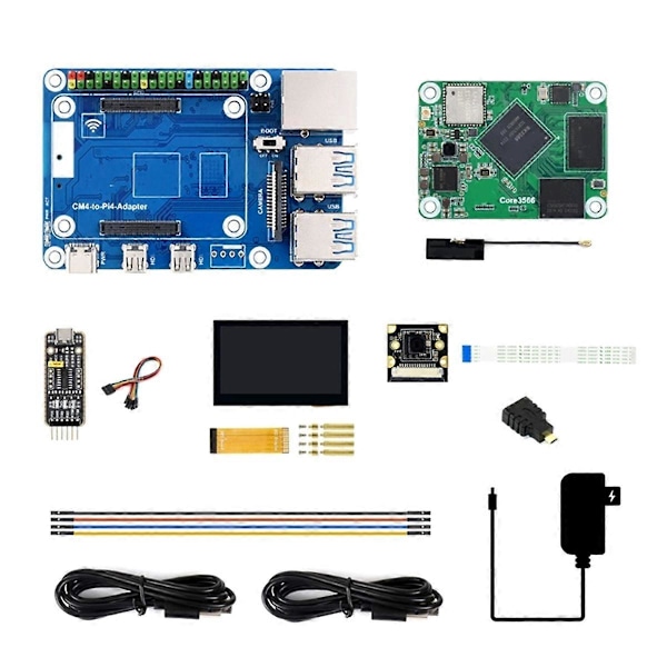 Core3566 Modul Kit RK3566 Quad-Core Processor med Skærm EU STIK
