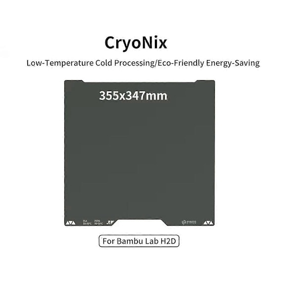 CryoNix Uppgraderad Byggplatta för H2D 3D-skrivare