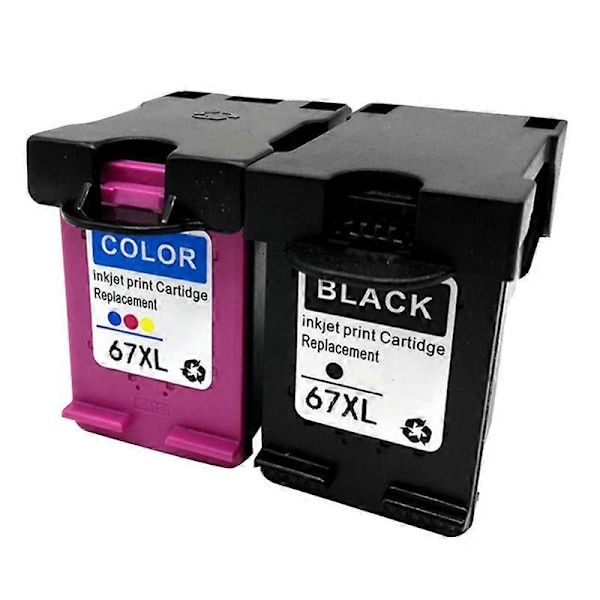 IInk Box Kompatibel för HP67 XL Bläckpatron Ersättning för DeskJet Skrivare