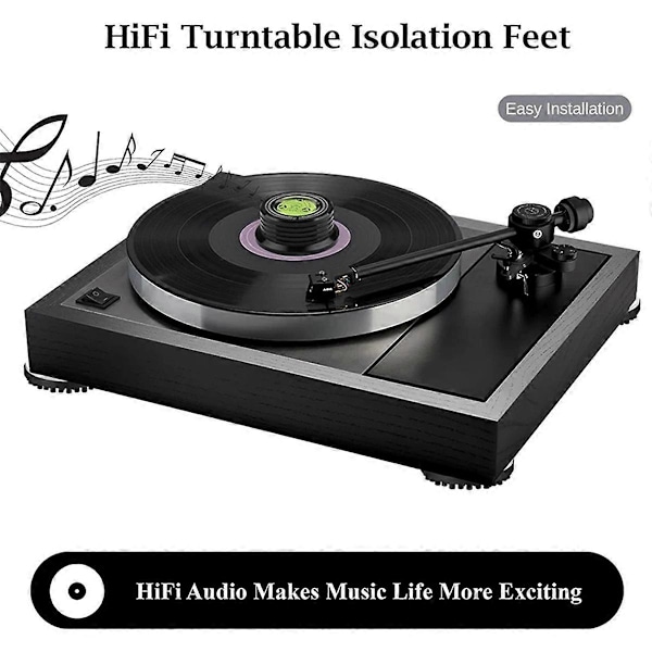 Ljudisolator Basplattor Vibrationsdämpare för HiFi LP 4 ST