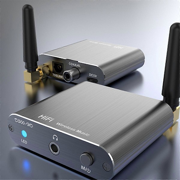 Bluetooth-ljudadapter med AptX-HD Toslink/Koaxialutgång