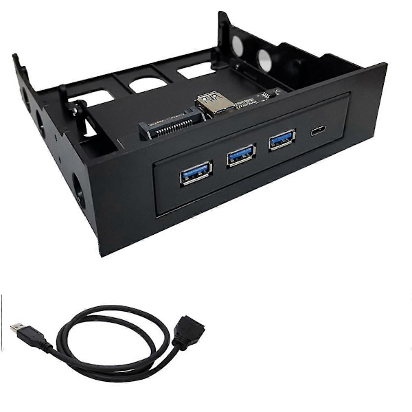 4 Porte Frontpanel Hub USB Hub Computer Optisk Drev Frontpanel
