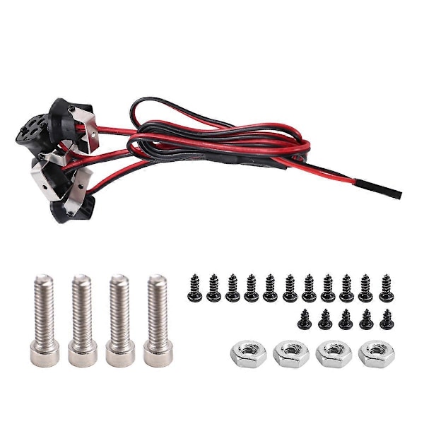 4LED Lampor för Axial SCX10 III -4 -6 1/10 RC Blått Ljus