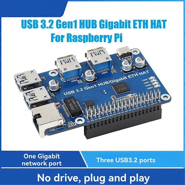 för USB 3.2 Gen1 HUB ETH HAT Expansionskort