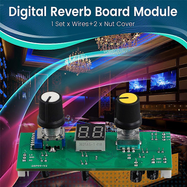 Digitalt reverbmodul Sångreverbkortmodul