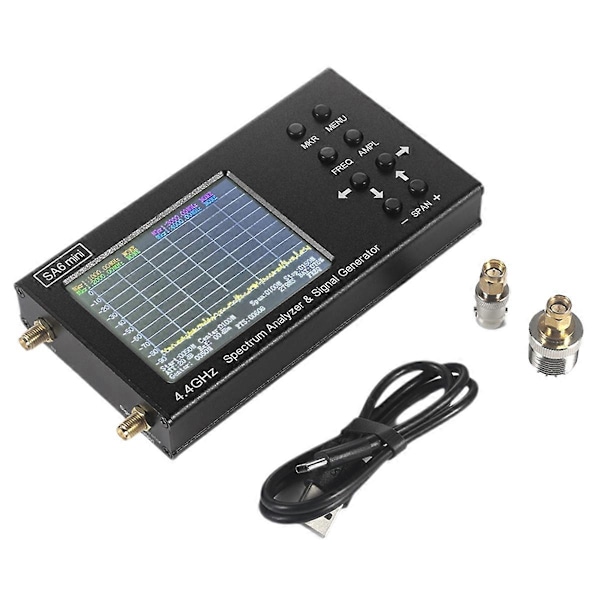 Ny SA6 Mini Spektrumanalysator Wi-Fi CDMA Lab 35-4400Mhz Signaltest