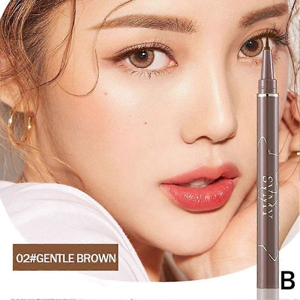 Nopeasti kuivuva vedenkestävä ja tahraton 001 mm ohut nestemäinen eyeliner brown