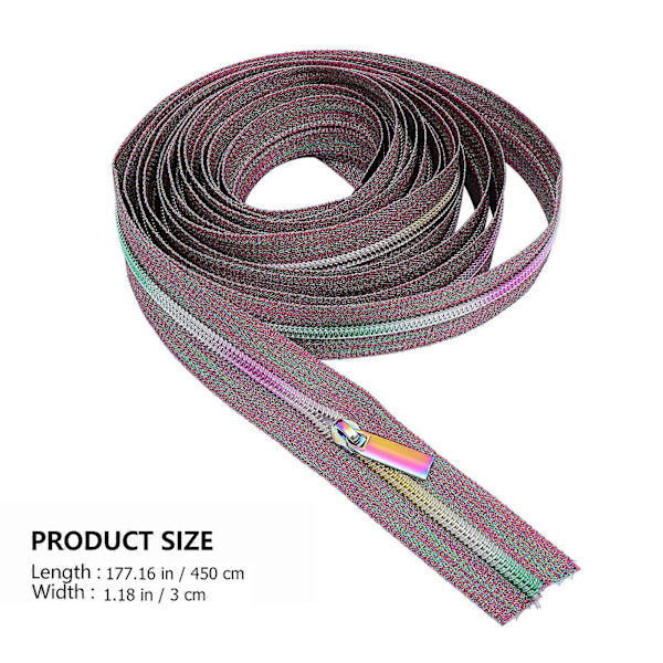 5 meter svart bagageset legering dragkedja reglage sömnad dragkedjor bulk DIY bagage dragkedja tyg dragkedja reparationssats