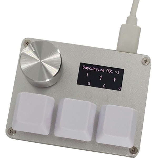 För O3C 3-knapps anodpanel magnetiskt gamingtangentbord