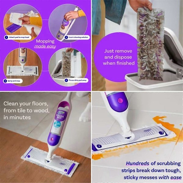 för Swiffer PowerMop Multi Surface Moppdynor Ersättningsdelar