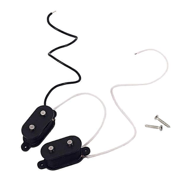 1 Set Gitarrtillbehör Elgitarr Elbas Tillbehör 4-strängad Pickup Humbucker (Svart)
