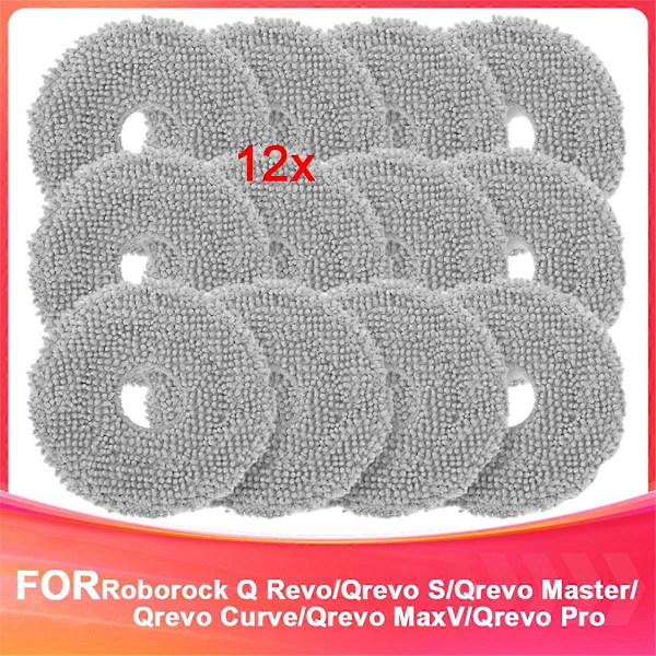 För Roborock Q Revo/Qrevo S/Qrevo Master Tvättbar Moppduk