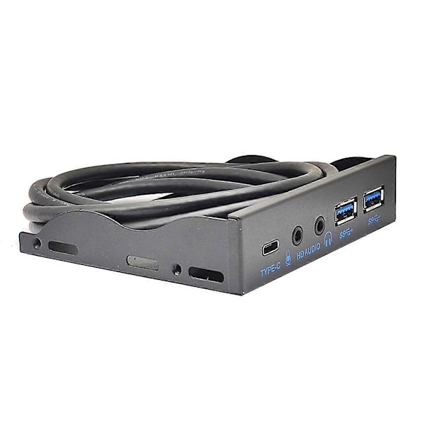 USB frontpanel til PC USB3.2 Gen2 10Gbps Type C + 19Pin USB3.0 Hub