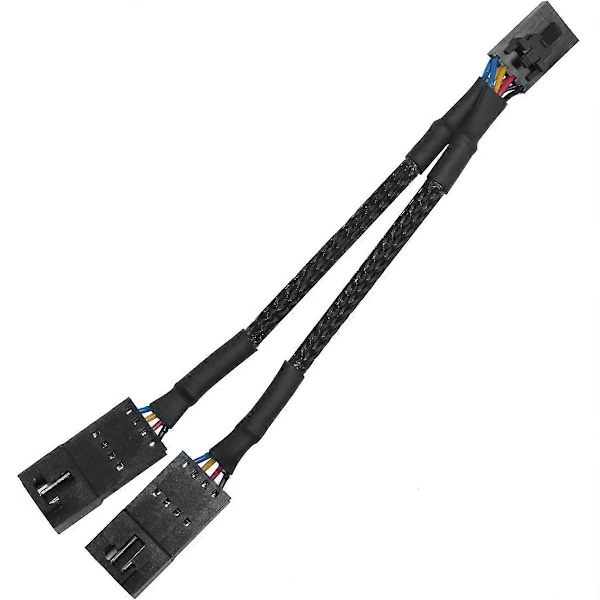 RGB-valaistuksen jatkokaapeli 1-2-jakokaapeli 4-nastainen uros