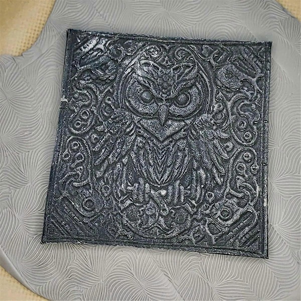 Lerrulle för Kakel 3D-Printad Lertexturrulle Blommönster Fågelmönster