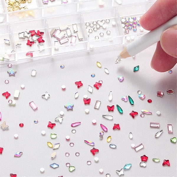 Tandborr Tanddekoration Set DIY Verktygstillbehör Tandborr Specialborr Tandborr Vit