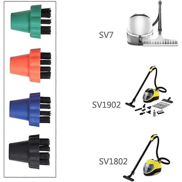 4 KPL Höyrypuhdistusharjat SV7/SV1802/SV1902 -osiin