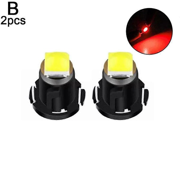 Bil LED Instrumentbelysning Luftkonditioneringslampor Klocklampor Red
