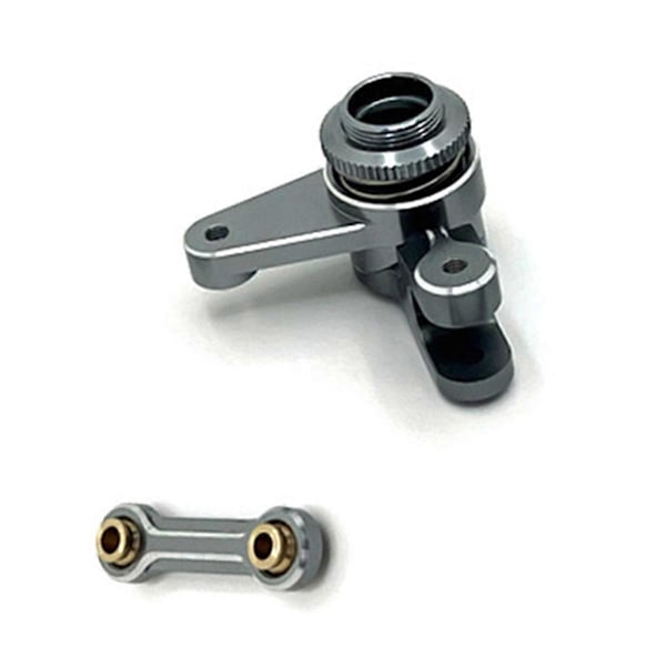 RC Bil Uppgradering Styrkomponent Servo Stång Set för 1/10 Grå